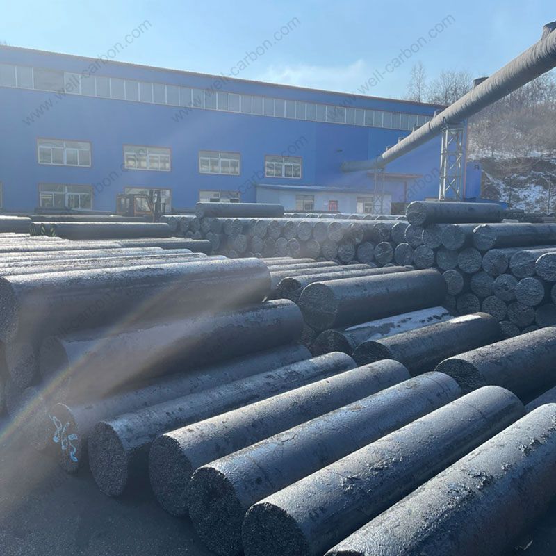 高功率级HP450mm石墨电极 铸造石墨电极